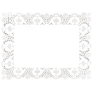 Ristkülikukujuline paberist nõudealus 300 x 400 mm - 250 tk komplektis - Fiesta - Fourniresto