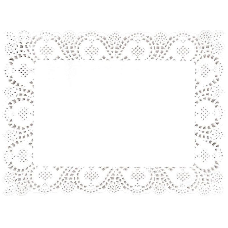 Rectangular Paper Doily 300 x 400 mm - Pack of 250 - Fiesta - Fourniresto Rectangular Paper Doily 300 x 400 mm - Pack of 250 - Fiesta - Fourniresto