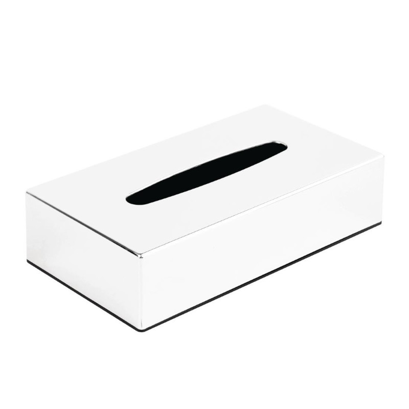 Boîte À Mouchoirs Rectangulaire Chrome - Bolero - Fourniresto Boîte À Mouchoirs Rectangulaire Chrome - Bolero - Fourniresto
