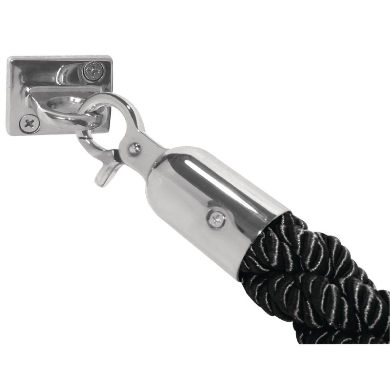 Cordon D'Accueil Torsadé Noir 1500 Mm - Bolero - Fourniresto Cordon D'Accueil Torsadé Noir 1500 Mm - Bolero - Fourniresto