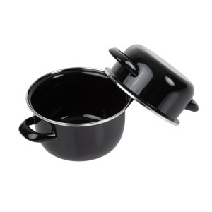 Mouledega emailitud marmiit 0,5 kg Ø 140 mm - Olympia - Fourniresto