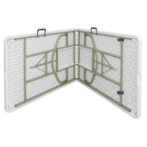 Kokkupandav laud keskel valge 2430 mm - Bolero - Fourniresto