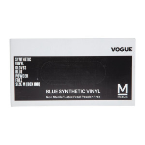 Vinüültoitmiskindad, pulbrita, sinised, suurus L - 100 tk - Vogue - Fourniresto