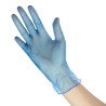 Vinüültoitlustuskinnaste, XL suurus, pulbrita, sinised - 100 tk komplektis - Vogue - Fourniresto