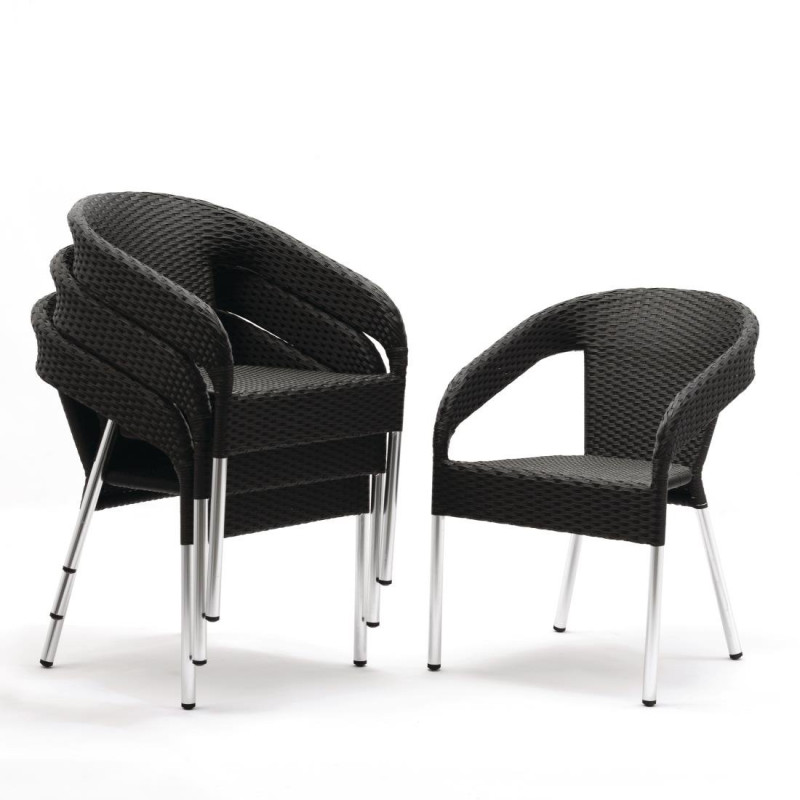 Bistrotool Rotangist - 4 tk komplekt - Bolero - Fourniresto Bistrotool Rotangist - 4 tk komplekt - Bolero - Fourniresto