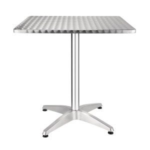 Bistrolaud ruudukujuline roostevabast terasest - 700 x 700 mm - Bolero - Fourniresto