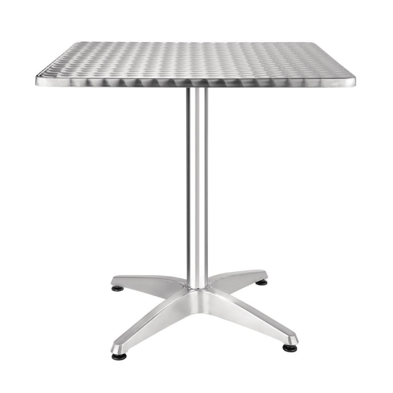Bistrolaud ruudukujuline roostevabast terasest - 700 x 700 mm - Bolero - Fourniresto Bistrolaud ruudukujuline roostevabast terasest - 700 x 700 mm - Bolero - Fourniresto