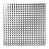 Bistrolaud ruudukujuline roostevabast terasest - 700 x 700 mm - Bolero - Fourniresto