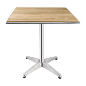 Ruudukujuline saarepuidust laud 700 x 700 mm - Bolero - Fourniresto