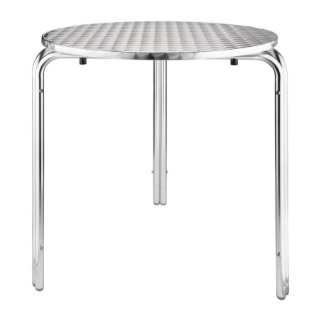 Ümmargune bistroolaulaud roostevabast terasest - Ø 700 mm - Bolero - Fourniresto