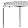 Ümmargune bistroolaulaud roostevabast terasest - Ø 700 mm - Bolero - Fourniresto