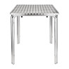 Ruudukujuline roostevabast terasest virnastatav laud 600 x 600 mm - Bolero - Fourniresto