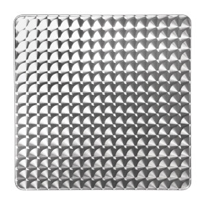 Ruudukujuline roostevabast terasest virnastatav laud 600 x 600 mm - Bolero - Fourniresto