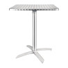 Ruudukujuline lauaplaatiga kallutatav roostevabast terasest laud - 600 x 600 mm - Bolero - Fourniresto