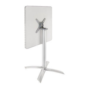 Ruudukujuline lauaplaatiga kallutatav roostevabast terasest laud - 600 x 600 mm - Bolero - Fourniresto