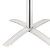 Ruudukujuline lauaplaatiga kallutatav roostevabast terasest laud - 600 x 600 mm - Bolero - Fourniresto