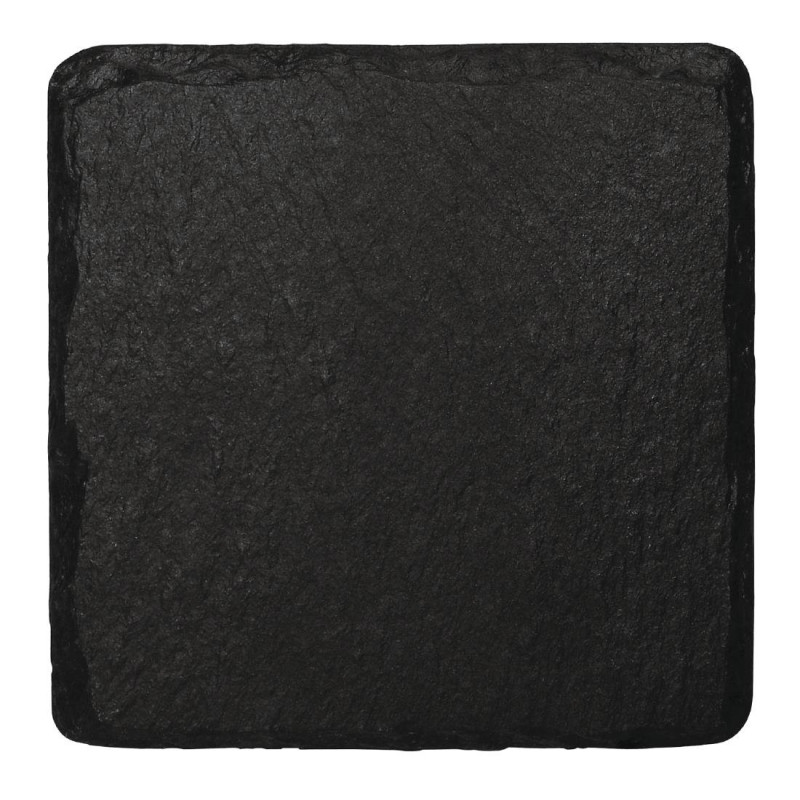 Presentation Plate in Natural Slate 130 x 130 mm - Olympia - Fourniresto Presentation Plate in Natural Slate 130 x 130 mm - Olympia - Fourniresto