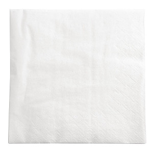 Kokteiliservett valge 2-kihiline 400 x 400 mm - 1500 tk komplektis - FourniResto - Fourniresto