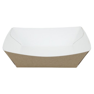 Suur komposteeritav kraftpaberist toidukarp 139 x 148 mm - 500 tk komplektis - Colpac - Fourniresto