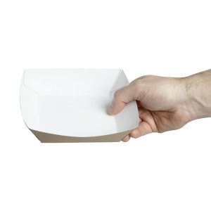 Suur komposteeritav kraftpaberist toidukarp 139 x 148 mm - 500 tk komplektis - Colpac - Fourniresto