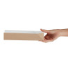Taaskasutatav võileivakarp 80 x 250 mm - 500 tk komplektis - Colpac - Fourniresto