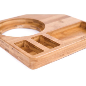 Hotelli bambusest toateeninduslaud - 260 x 260 mm - FourniResto - Fourniresto