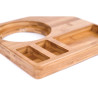Hotelli bambusest toateeninduslaud - 260 x 260 mm - FourniResto - Fourniresto