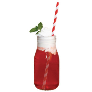 Väike klaaspudel piimaga 200 ml - 12 tk komplektis - Olympia - Fourniresto