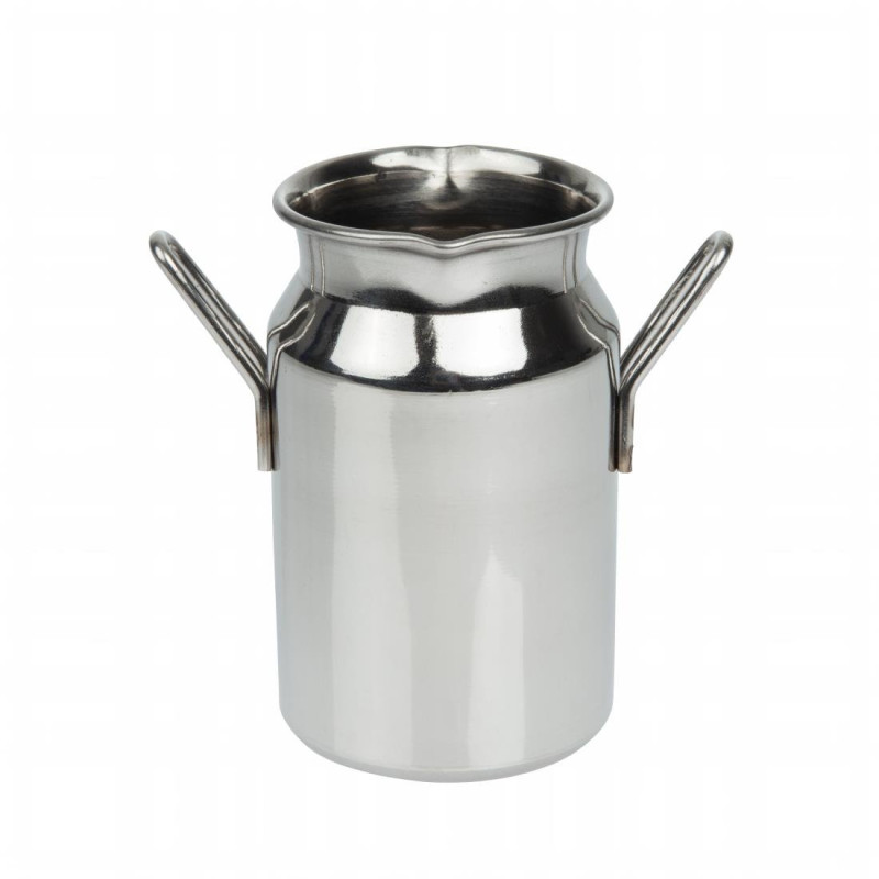 Mini Bidon à Lait en Inox 120 ml - Olympia - Fourniresto Mini Bidon à Lait en Inox 120 ml - Olympia - Fourniresto