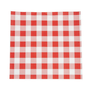 Rasvapaber Vichy punane 250 x 250 mm - 200 tk komplektis - FourniResto - Fourniresto