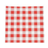 Rasvapaber Vichy punane 250 x 250 mm - 200 tk komplektis - FourniResto - Fourniresto