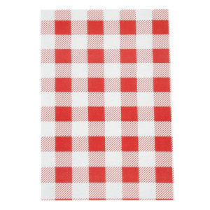 Rasvapaber Vichy punane 190 x 310 mm - 200 tk komplektis - FourniResto - Fourniresto