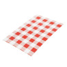 Rasvapaber Vichy punane 190 x 310 mm - 200 tk komplektis - FourniResto - Fourniresto