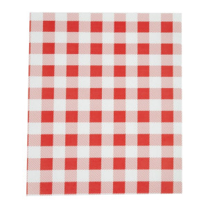 Rasvapaber Vichy punane 310 x 380 mm - 200 tk komplektis - FourniResto - Fourniresto