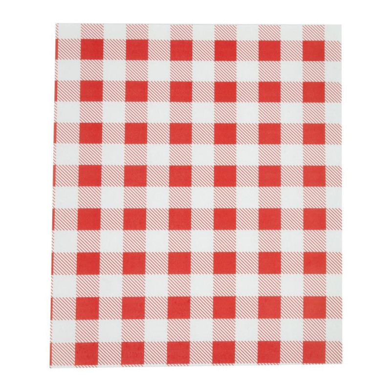 Rasvapaber Vichy punane 310 x 380 mm - 200 tk komplektis - FourniResto - Fourniresto Rasvapaber Vichy punane 310 x 380 mm - 200 tk komplektis - FourniResto - Fourniresto