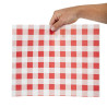 Rasvapaber Vichy punane 310 x 380 mm - 200 tk komplektis - FourniResto - Fourniresto