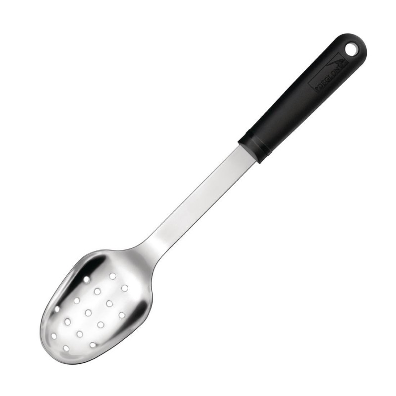 Perforated StopGlisse Stainless Steel Spoon - DEGLON - Fourniresto Perforated StopGlisse Stainless Steel Spoon - DEGLON - Fourniresto