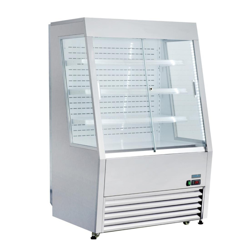 Refrigerated Wall Display Case Positive 3 Shelves 918 mm - Polar - Fourniresto Refrigerated Wall Display Case Positive 3 Shelves 918 mm - Polar - Fourniresto