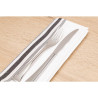 Laudlinad Bistro triibulise mustri ja mõõtudega 560 x 460 mm - 10 tk komplektis - FourniResto - Fourniresto