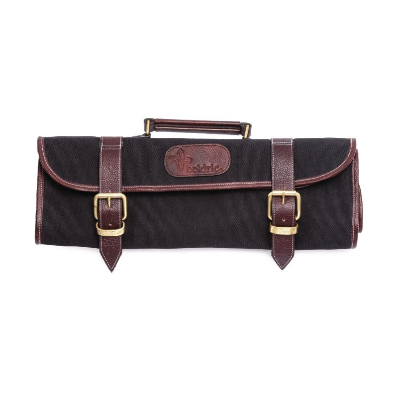 Knife Roll in Black Canvas 9 Slots - FourniResto - FourniResto Knife Roll in Black Canvas 9 Slots - FourniResto - FourniResto