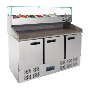 Pitsa ettevalmistuslett 3 ustega 368 L - Polar - Fourniresto