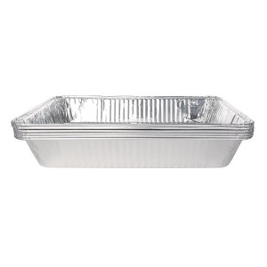 Alumiiniumist GN 1/1 9,6 L ristkülikukujuline plaat - 5 tk komplektis - Fiesta - Fourniresto
