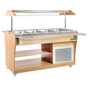Buffetkapp keskne jahutusega 4 GN 1/1 - Polar - Fourniresto