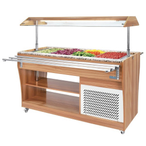 Buffetkapp keskne jahutusega 4 GN 1/1 - Polar - Fourniresto
