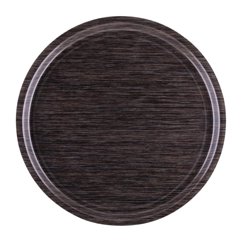 Ümmargune libisemisvastane Wengé taldrik Ø 450 mm - Roltex - Fourniresto Ümmargune libisemisvastane Wengé taldrik Ø 450 mm - Roltex - Fourniresto