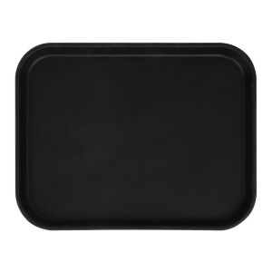 Nelikantne libisemisvastane klaaskiust Camtread must 45,7 cm - Cambro - Fourniresto