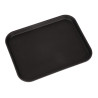 Nelikantne libisemisvastane klaaskiust Camtread must 45,7 cm - Cambro - Fourniresto