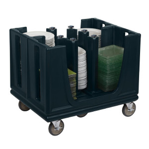 Reguleeritav taldrikuvanker sinise kriidivärvi 45 kuni 60 taldrikuga - Cambro - Fourniresto