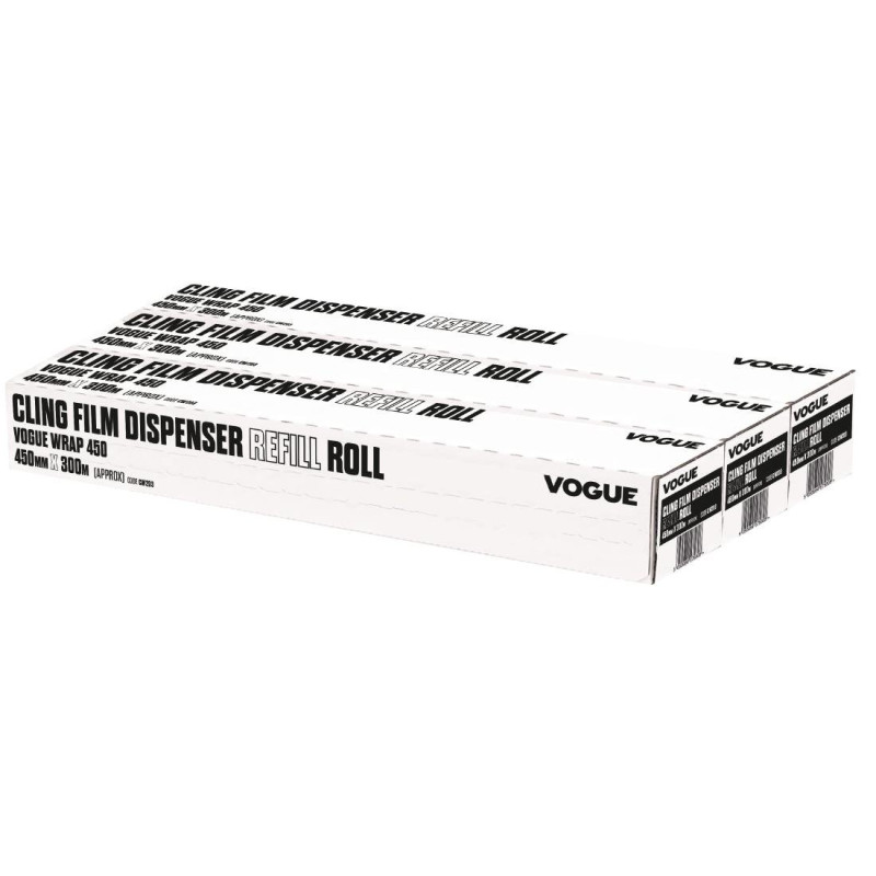 Toitude kiletamise rullid Wrap450 jaoturisse - 3 tk komplektis - Vogue - Fourniresto Toitude kiletamise rullid Wrap450 jaoturisse - 3 tk komplektis - Vogue - Fourniresto