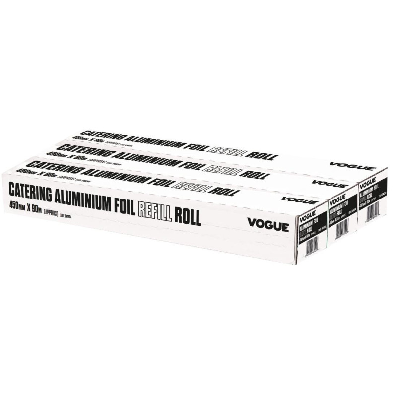Alumiiniumfooliumirullid Wrap450 jaoturile - 3 tk komplektis - Vogue - Fourniresto Alumiiniumfooliumirullid Wrap450 jaoturile - 3 tk komplektis - Vogue - Fourniresto